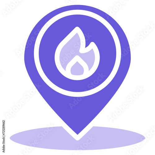 Fire Location Icon of Firefighter iconset.