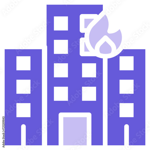 Building Fire Icon of Firefighter iconset.