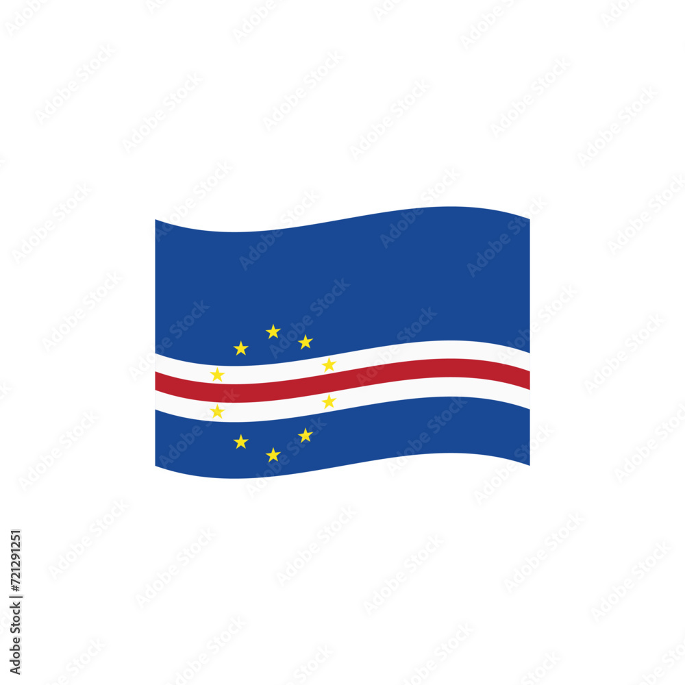 Obraz premium Flag of Cape Verde vector symbol