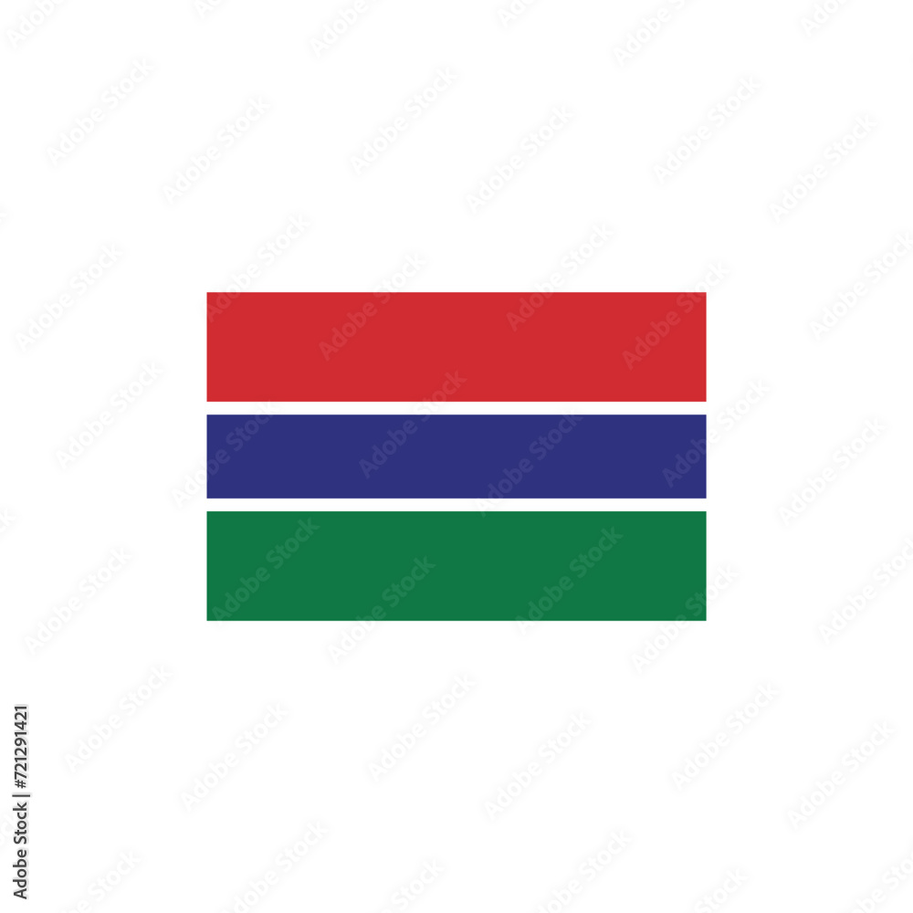 Flag of Gambia vector symbol