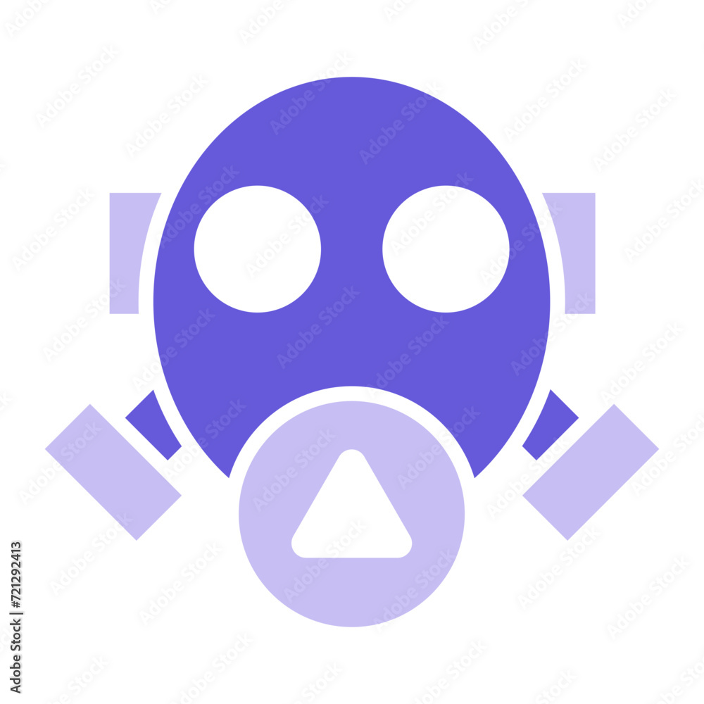 Fototapeta premium Gas Mask Icon of Research and Science iconset.