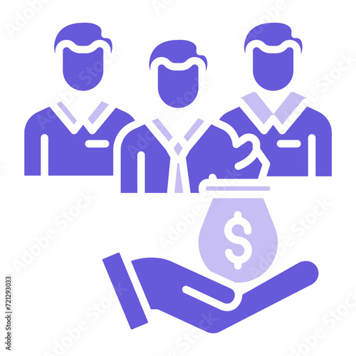 Crowdfunding Icon of Business Startup iconset.