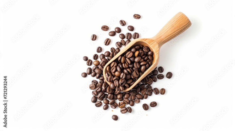 Coffee beans on white background Coffee beans on white background