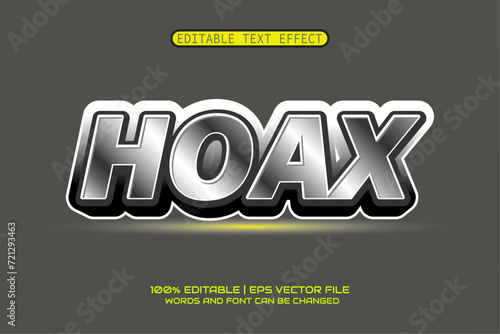 HOAX 3D editable text effect template