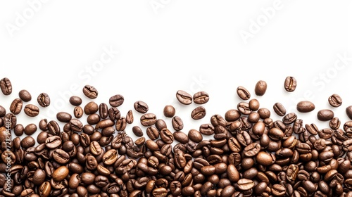 Aromatic Palette Exploring the Rich World of Ground Coffee Beans and Coffee Beans Background 