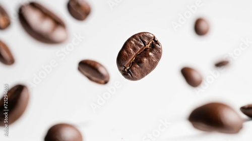 Aromatic Palette  Exploring the Rich World of Ground Coffee Beans and Coffee Beans Background 
