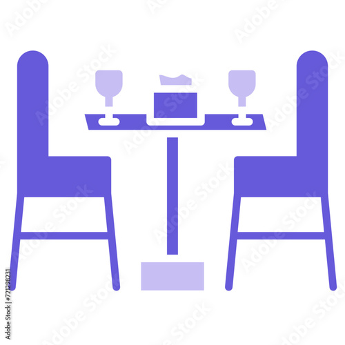 Dinner Table Icon of Restaurant iconset.