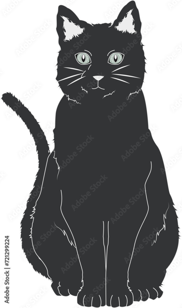 Obraz premium 猫（cat）(eps)