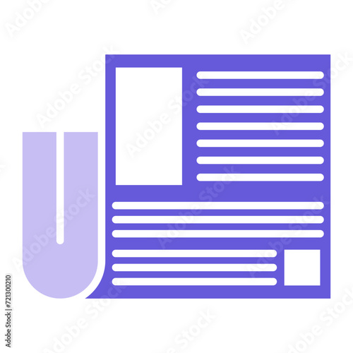 Newspaper Icon of Hair Salon iconset.