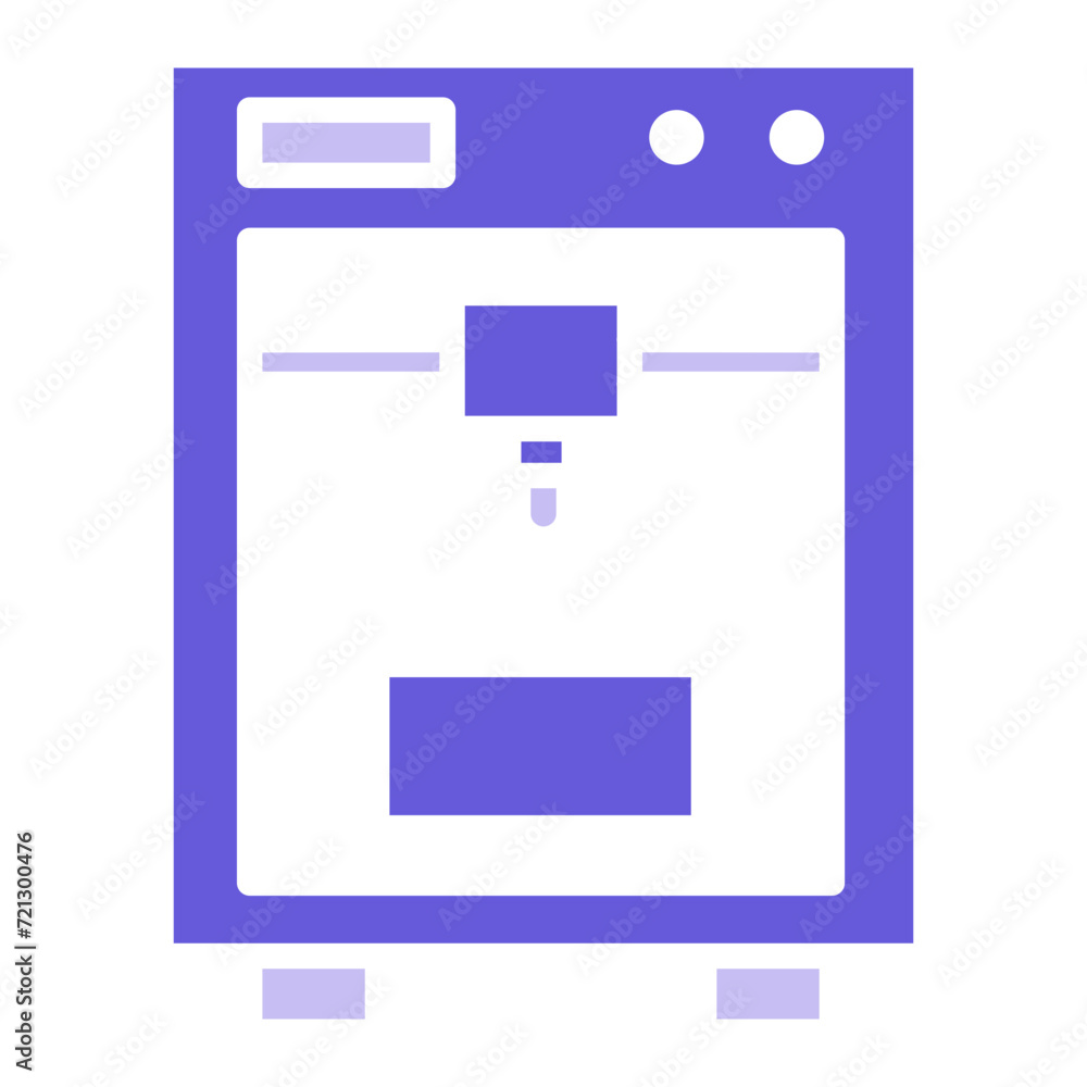 3D Printer Icon of Engineering iconset. 3D Printer Icon of Engineering iconset.