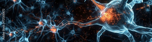 Intricate Neurons and Synapse Structures Illustrating Brain Chemistry