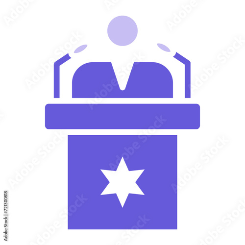 Lectern Icon of Diplomacy iconset.