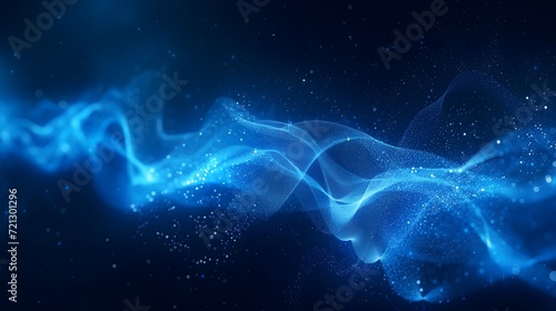 Blue light brilliance, Elevate corporate concepts with an abstract wave technology background, showcasing a beautiful play of lights. Perfect for tech inspired designs.