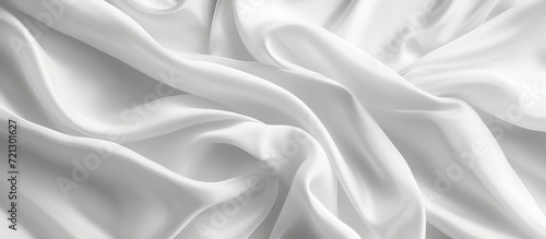 Wavy White Fabric Texture Background: A Captivating Composition of Wavy, White Fabric with a Delightful Texture as a Background