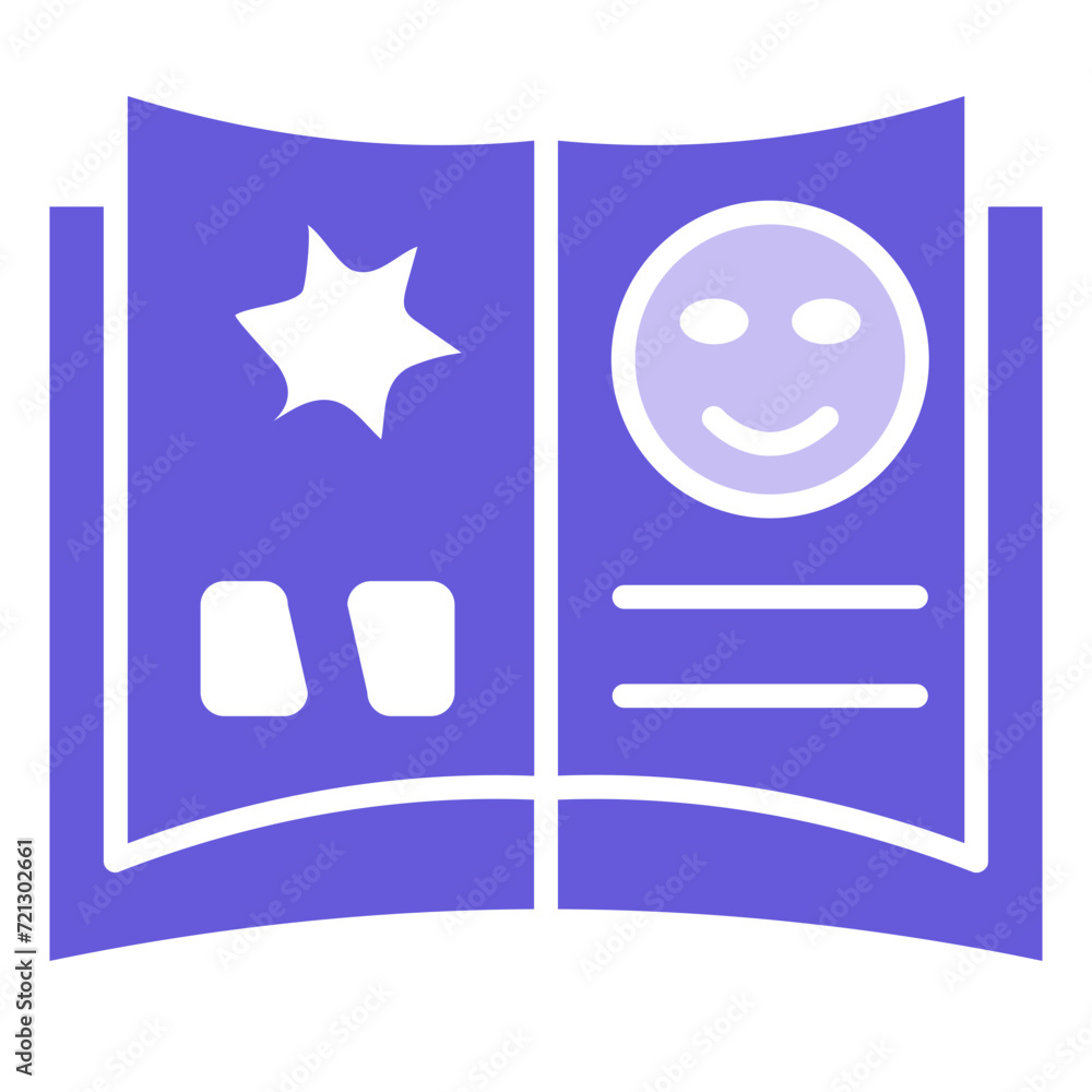 Naklejka premium Comic Book Icon of Library iconset.