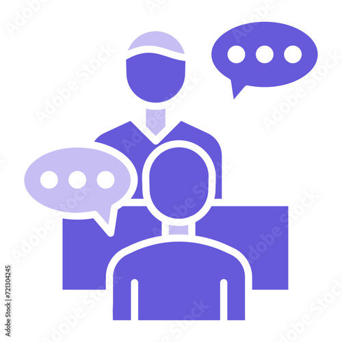 Interview Icon of Immigration iconset.