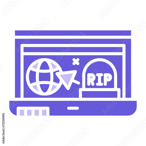 Website Dead Icon of Cyber Security iconset.