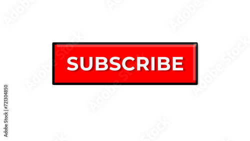 youtube subscribe me tag attractive button. transparent background. suit for banner, social media. flyer, poster, background. post.