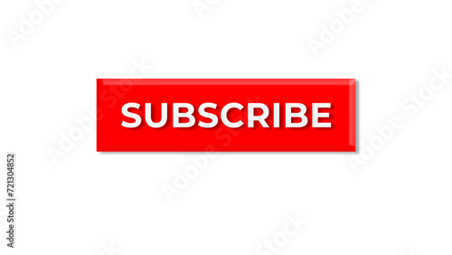youtube subscribe me tag attractive button. transparent background. suit for banner, social media. flyer, poster, background. post.