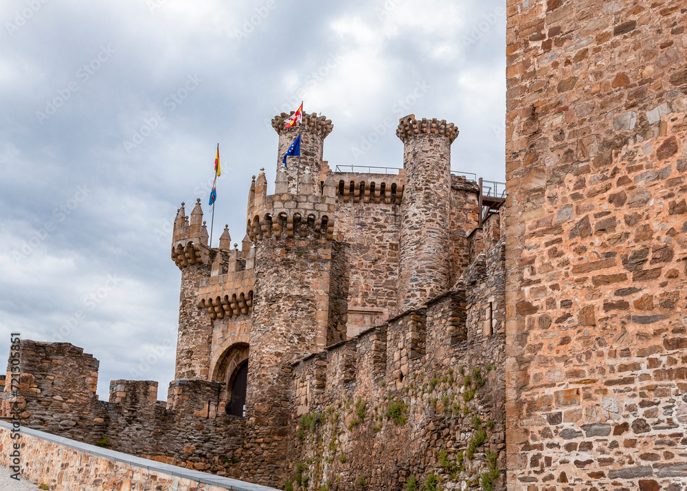 
Exterior view of the Templar castle of Ponferrada