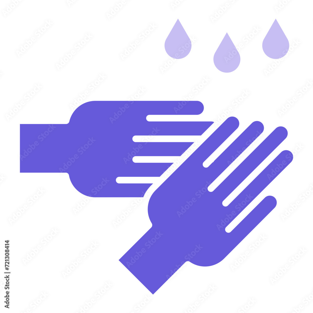 Washing Hands Icon of Hygiene Routine iconset.