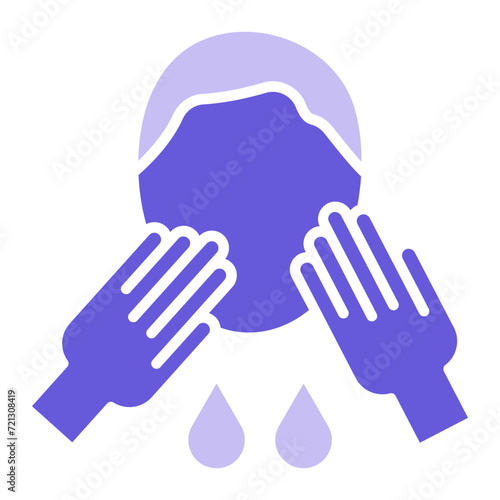 Wash Face Icon of Hygiene Routine iconset.
