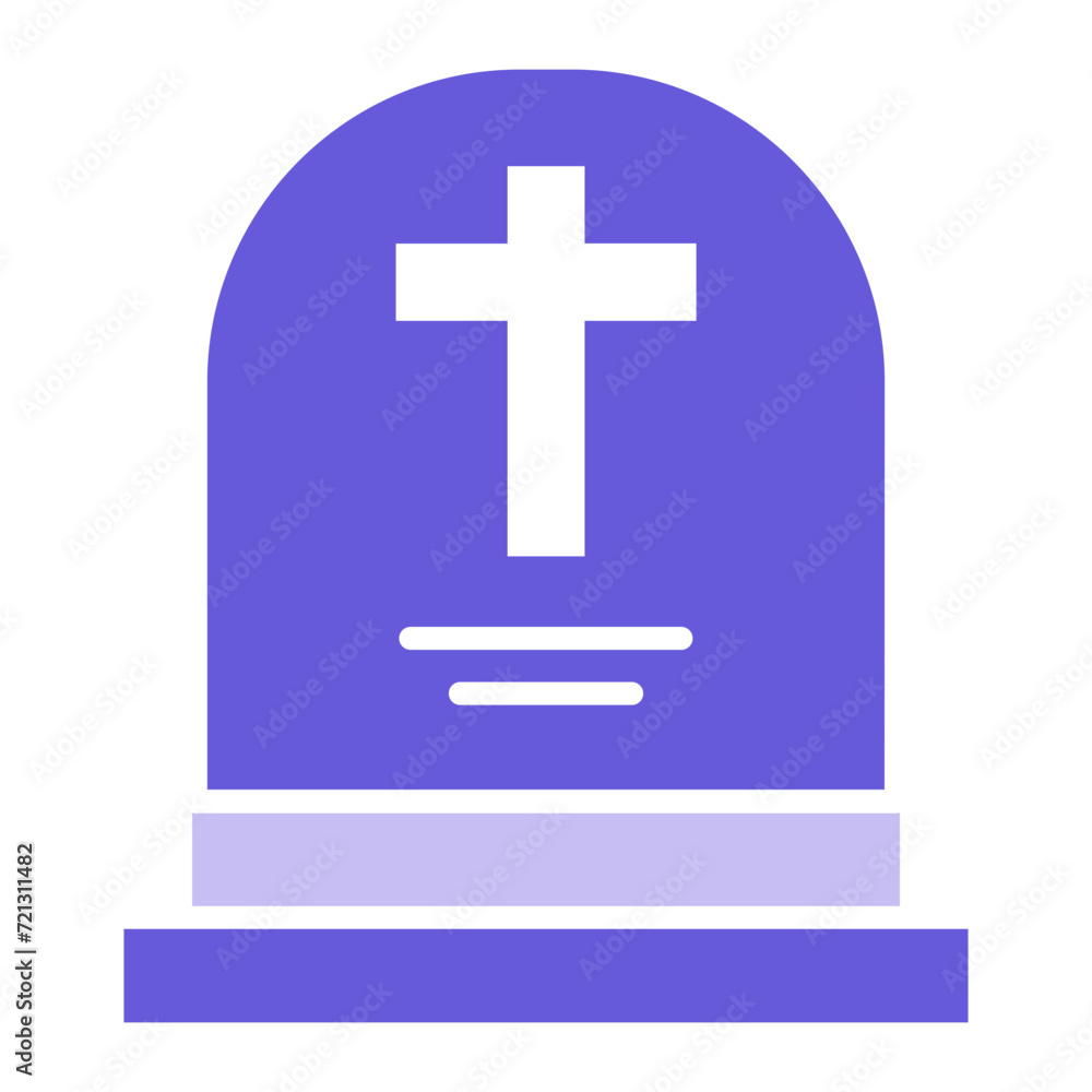 Obraz premium Tomb Icon of Funeral iconset.