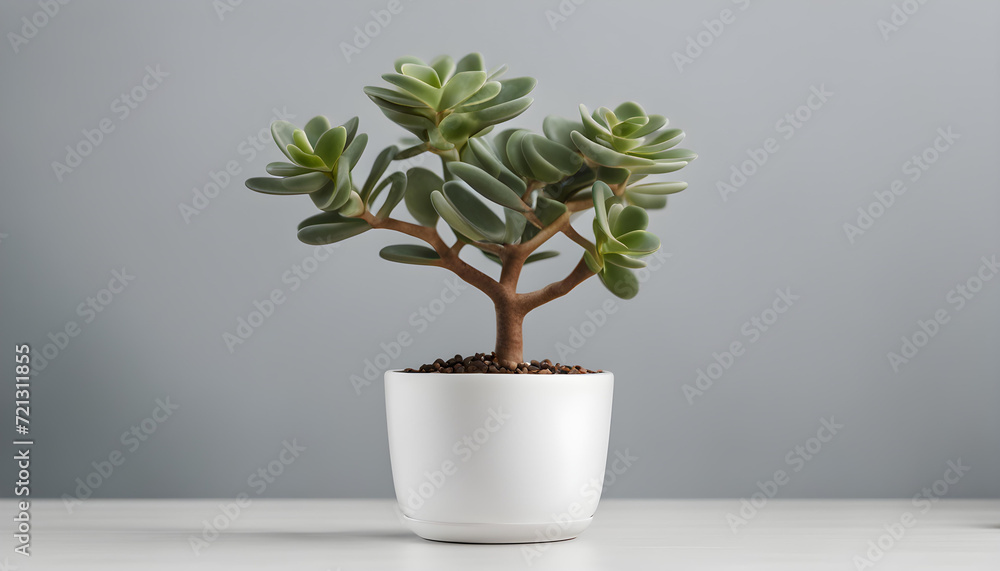 Houseplant jade plant money tree in stylish pot Houseplant jade plant money tree in stylish pot