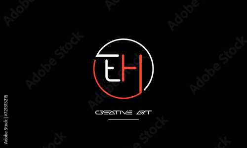 EH, HE, E, H abstract letters logo monogram