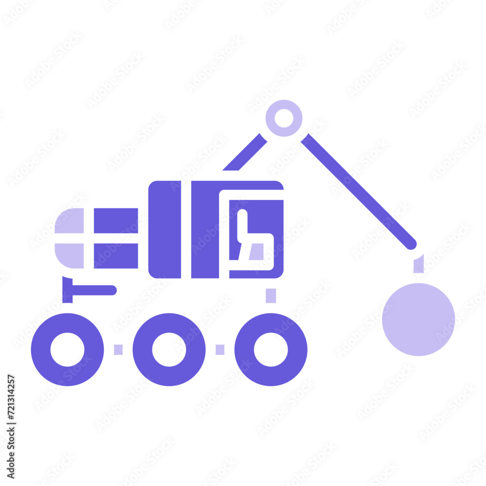 Demolition Crane Icon of Construction Tools iconset. Demolition Crane Icon of Construction Tools iconset.