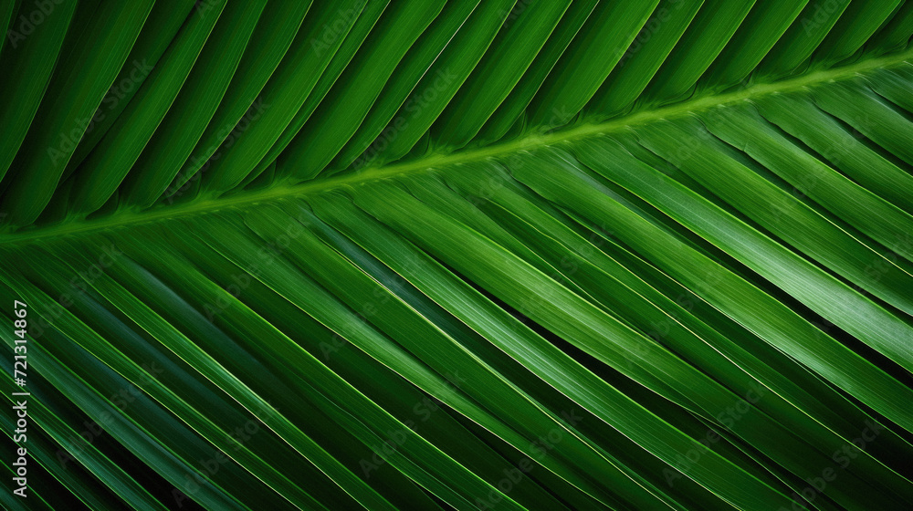 Green leaf of palm tree as a background. Close-up . Green leaf of palm tree as a background. Close-up .