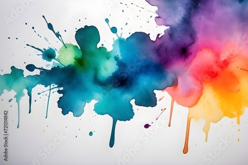 Abstract Captivating Watercolor Stains background