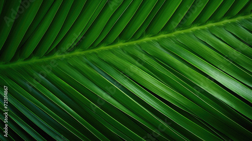 Green leaf of palm tree as a background. Close-up . © Art AI Gallery