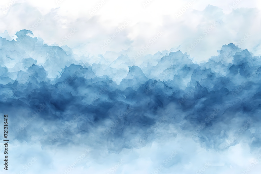 blue abstract watercolor clouds texture
