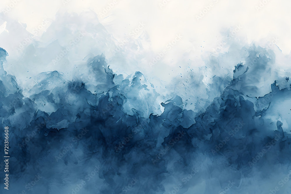 blue abstract watercolor clouds texture
