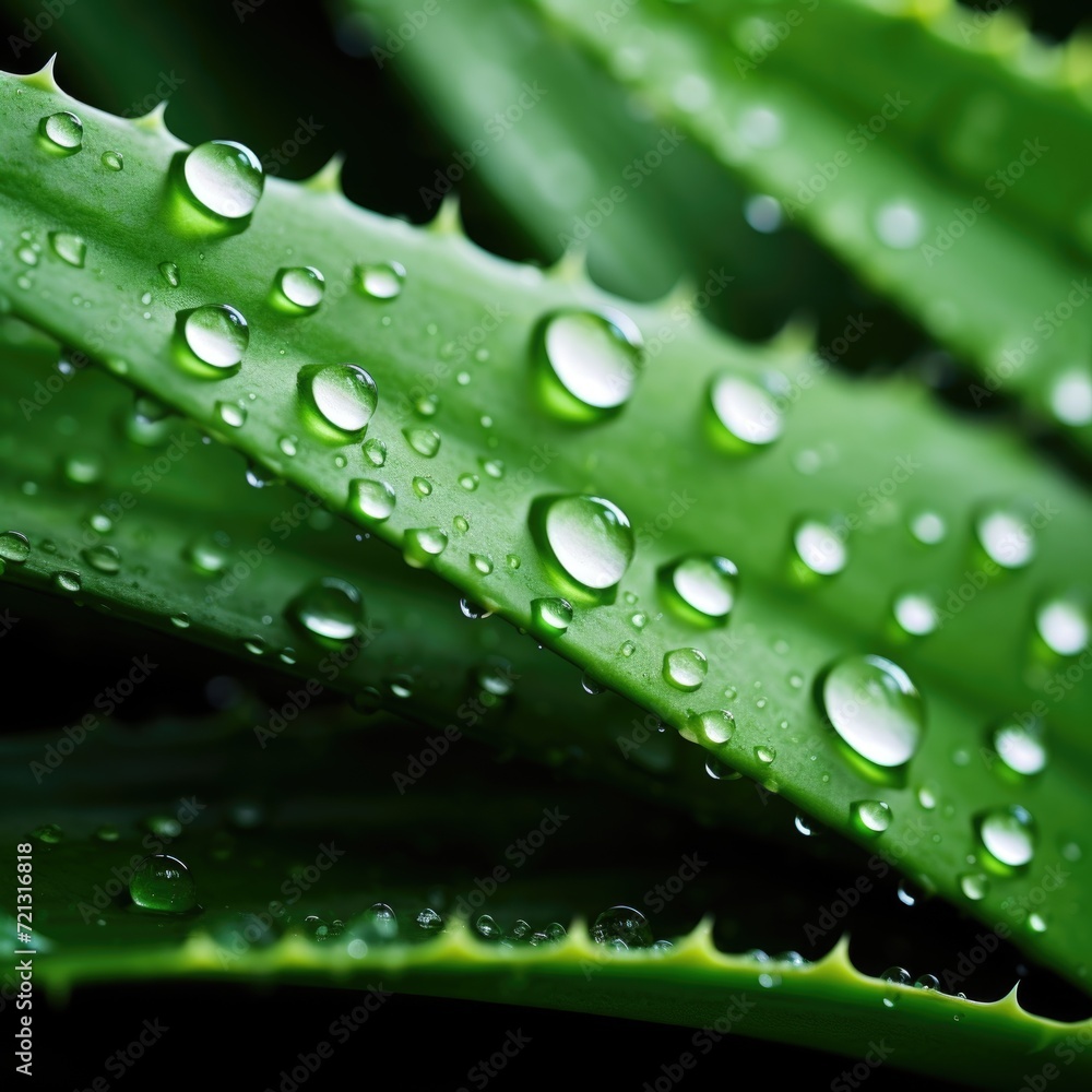 Close up of a bunch of aloe vera plants macro Close up of a bunch of aloe vera plants macro