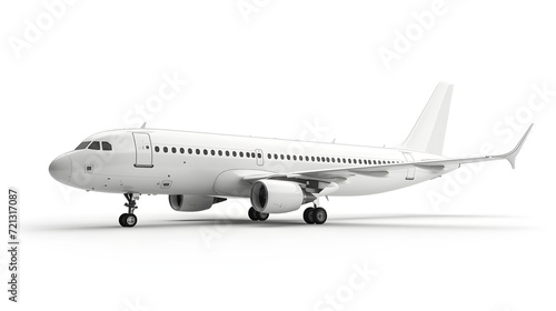 Luxury White Airplane On Isolated White Background, Generative Ai © Jaunali