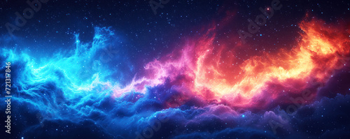 Universe galaxy background banner