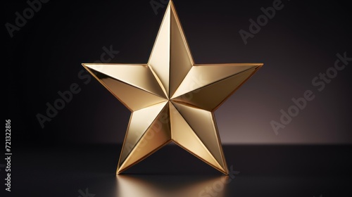 Golden star icon or symbol ranking UHD Wallpaper