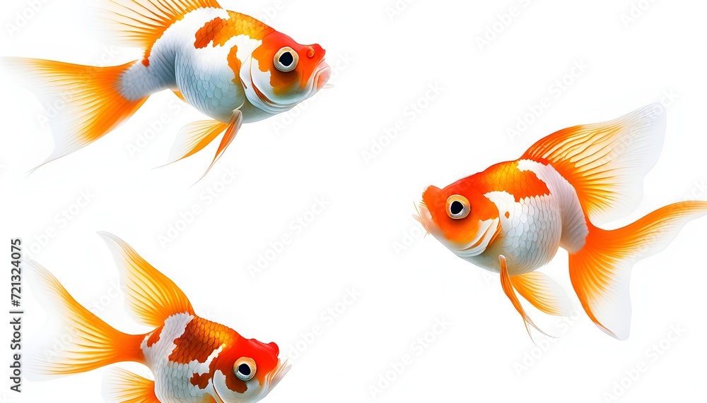 Beautiful Isolate Goldfish Beautiful Isolate Goldfish