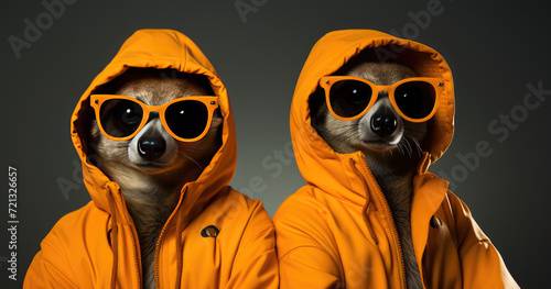 cool meerkat friends fashion statement © StraSyP BG