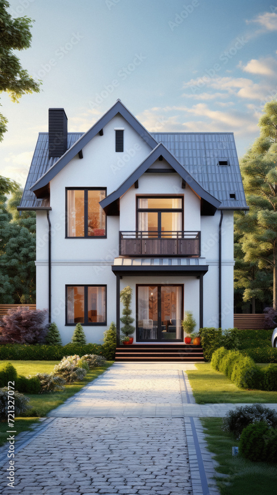Modern cozy house with garage and pool for sale or rent with beautiful landscaping . Modern cozy house with garage and pool for sale or rent with beautiful landscaping .