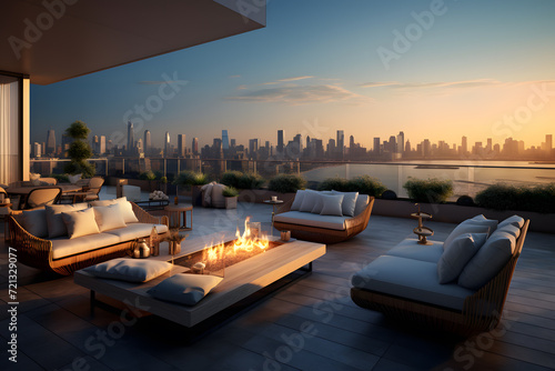 Luxury Penthouse Apartments with Private Terraces © sugastocks