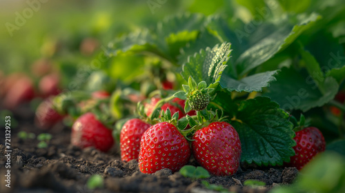 Close up shot of a strawberry