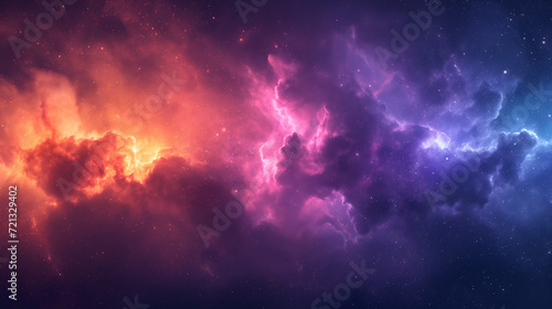 space background with nebula and stars photo