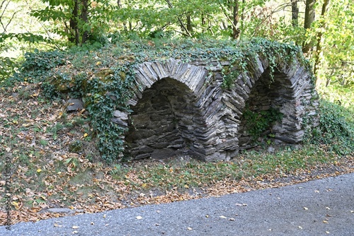 Mauerrest der Burgruine Grünberg, Österreich, 28.09.2023 photo