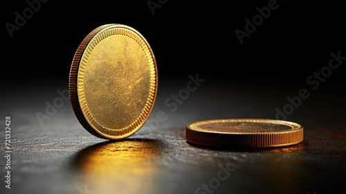 euro coins on white background photo