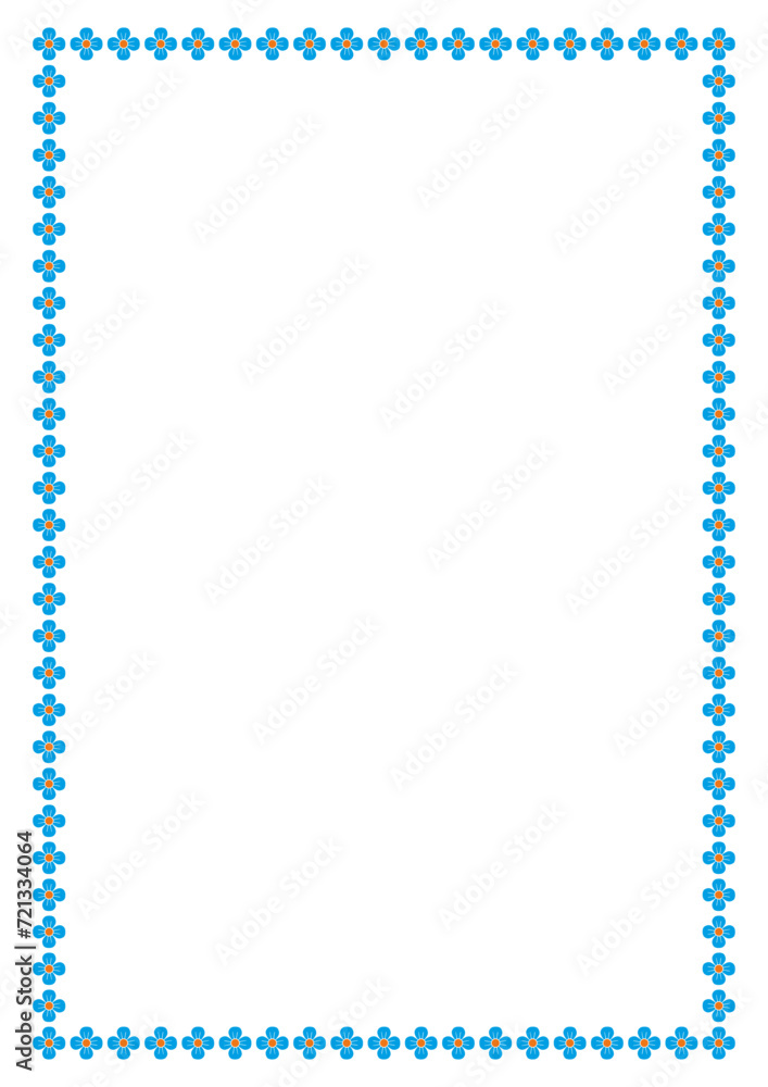 Vector Flower frame with space for your text or photo. Decorative Floral border frame. Vector Flower frame with space for your text or photo. Decorative Floral border frame.