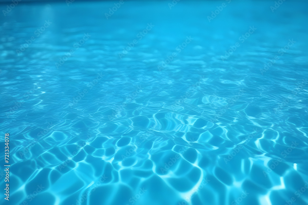 blue water background.