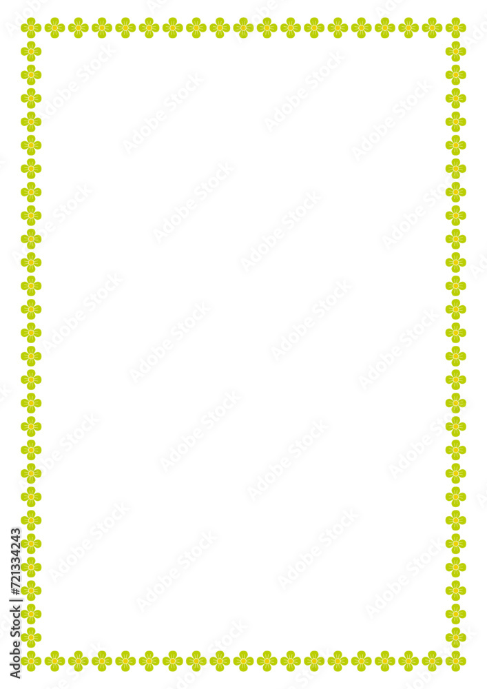 Vector Flower frame with space for your text or photo. Decorative Floral border frame. Vector Flower frame with space for your text or photo. Decorative Floral border frame.